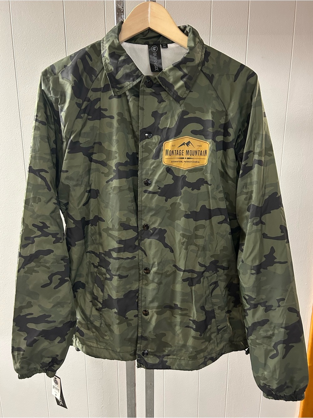 Burnside Men's Camouflage Windbreaker Snowboarding Skiing Montage Mountain M